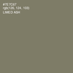 #7E7C67 - Limed Ash Color Image